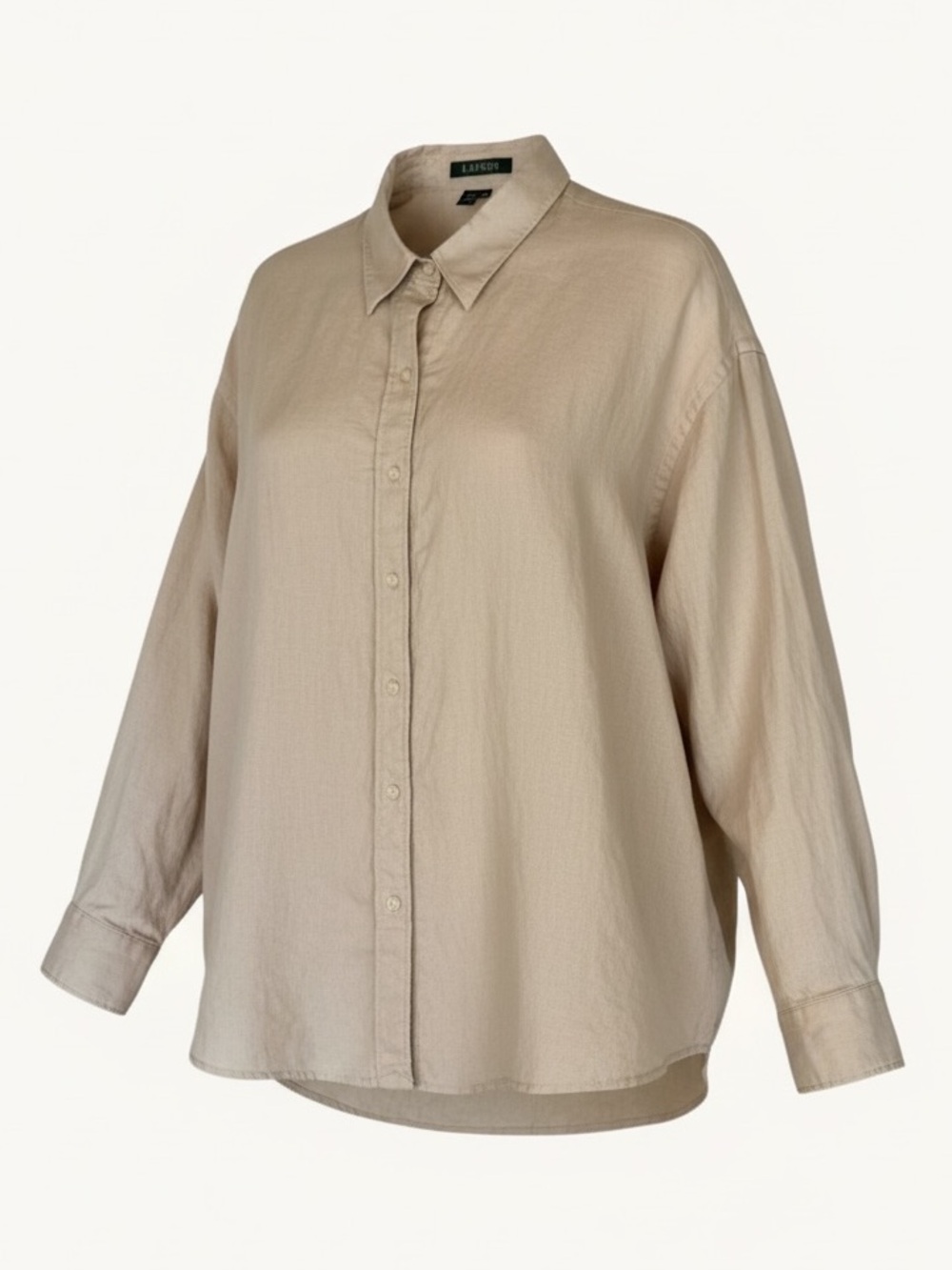 Lauren Ralph Lauren 3X 100% Linen Button Down Shirt – Beige Neutral Coastal